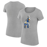 Golden State Warriors G-III 4Her by Carl Banks Women's Super-Slim Fit Lightweight Basketball Girls T-Shirt sale - Heather Gray online