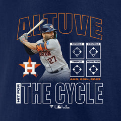 Jose Altuve Houston Astros Cycle T-Shirt - Navy