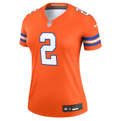 Patrick Surtain II Denver Broncos Women's Alternate Legend Player Performance Top - Mile High Collection 1977 Throwback Orange | Nike online