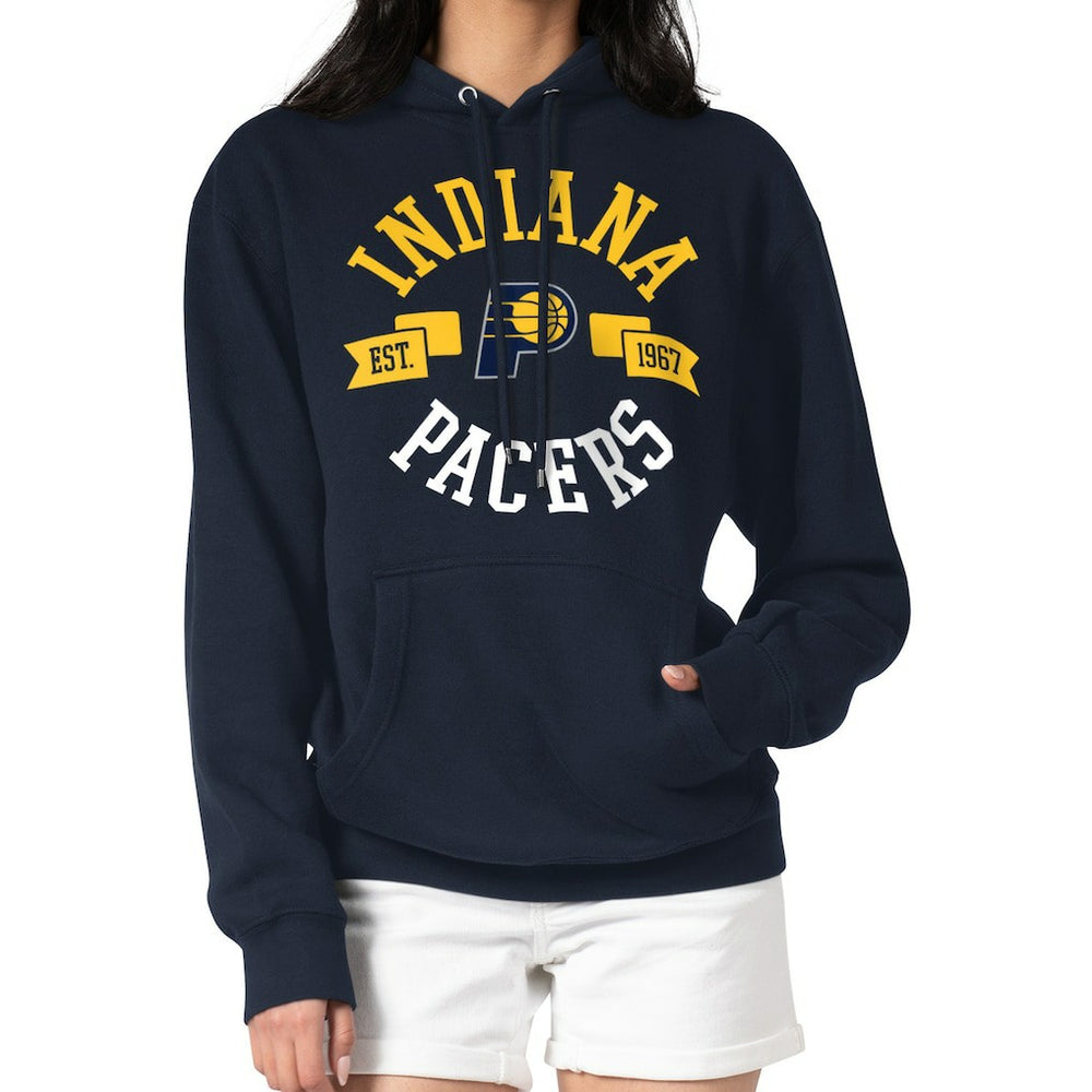 Indiana Pacers G-III 4Her by Carl Banks Women's City Pullover Hoodie - Navy on sale