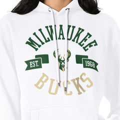 Milwaukee Bucks G-III 4Her by Carl Banks Women's City Pullover Hoodie - White sale