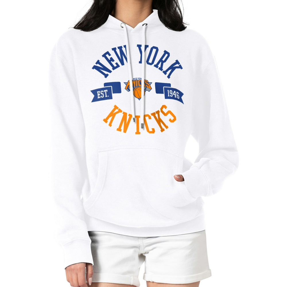 New York Knicks G-III 4Her by Carl Banks Women's City Pullover Hoodie - White shop