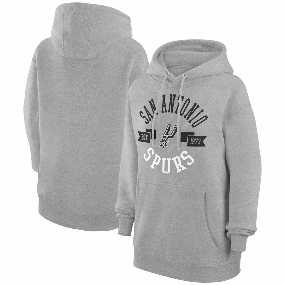 San Antonio Spurs G-III 4Her by Carl Banks Women's City Pullover Hoodie - Heather Gray for sale