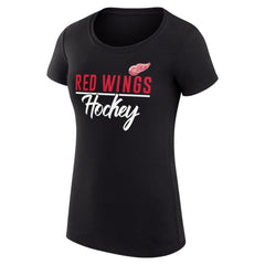 Detroit Red Wings G-III 4Her by Carl Banks Women's Super-Slim Fit Lightweight Team Sport T-Shirt Black