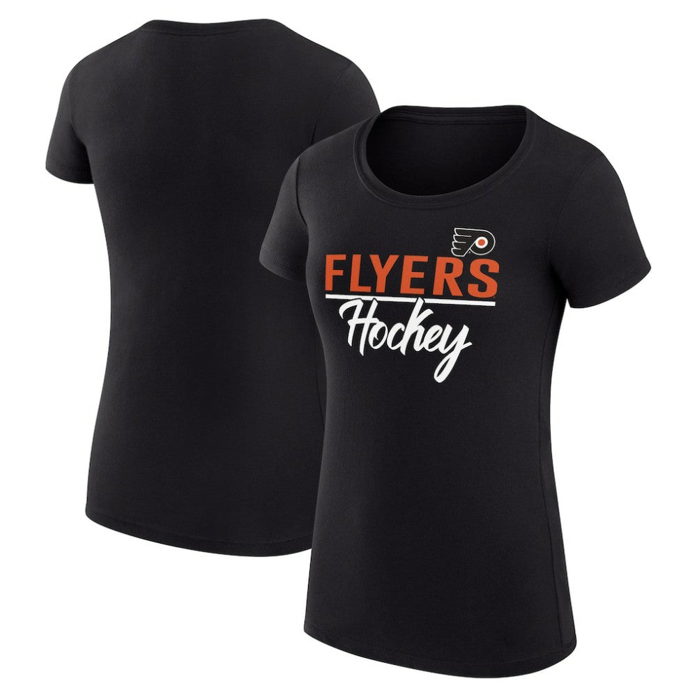 Philadelphia Flyers G-III 4Her by Carl Banks Women's Super-Slim Fit Lightweight Team Sport T-Shirt Black
