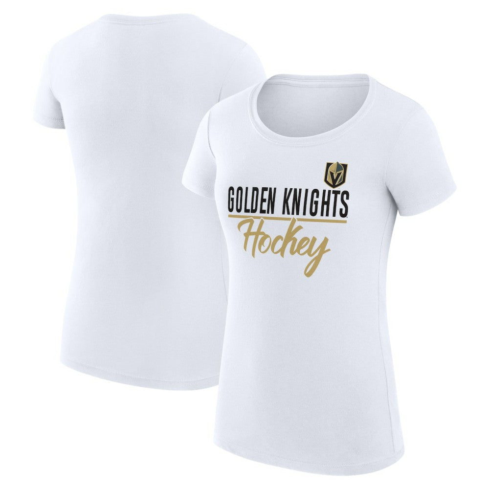 Vegas Golden Knights G-III 4Her by Carl Banks Women's Super-Slim Fit Lightweight Team Sport T-Shirt White