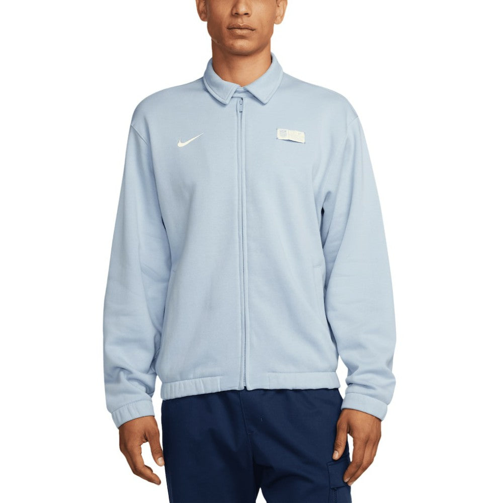 USMNT Club Fleece Harrington Full-Zip Jacket - Light Blue | Nike for sale