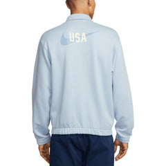 USMNT Club Fleece Harrington Full-Zip Jacket - Light Blue | Nike for sale