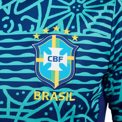Brazil National Team 2024 Academy Pro Pre-Match Top - Blue | Nike for sale