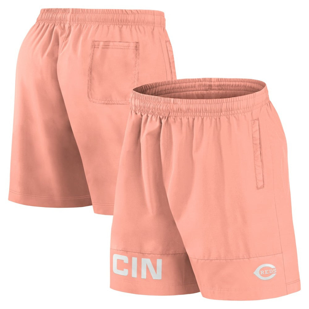 Cincinnati Reds Elements Swim Shorts - Coral