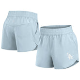 Los Angeles Dodgers Women's Studio Woven Vibe Shorts - Light Blue