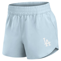 Los Angeles Dodgers Women's Studio Woven Vibe Shorts - Light Blue