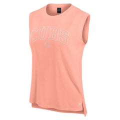 Chicago Cubs Women's Studio Gym Tank Top - Coral