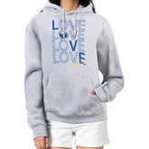 Buffalo Sabres G-III 4Her by Carl Banks Women's Hockey Love Fleece Pullover Hoodie Gray