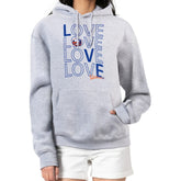 New York Islanders G-III 4Her by Carl Banks Women's Hockey Love Fleece Pullover Hoodie Gray