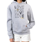 Pittsburgh Penguins G-III 4Her by Carl Banks Women's Hockey Love Fleece Pullover Hoodie Gray
