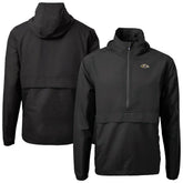 Baltimore Ravens Cutter & Buck Charter Eco Recycled Anorak Half-Zip Jacket - Black online
