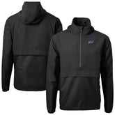 Buffalo Bills Cutter & Buck Charter Eco Recycled Anorak Half-Zip Jacket - Black discount