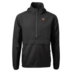 Cincinnati Bengals Cutter & Buck Charter Eco Recycled Anorak Half-Zip Jacket - Black online
