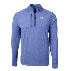 Indianapolis Colts Cutter & Buck Adapt Eco Knit Quarter-Zip Pullover Top - Royal online