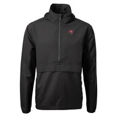 Tampa Bay Buccaneers Cutter & Buck Charter Eco Recycled Anorak Half-Zip Jacket - Black online