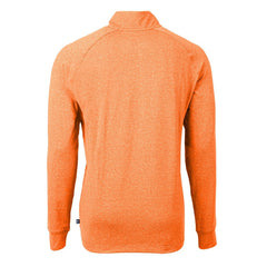 Miami Dolphins Cutter & Buck Adapt Eco Knit Quarter-Zip Pullover Top - Heather Orange online