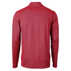 Pittsburgh Steelers Cutter & Buck Virtue Eco Pique Micro Stripe Recycled Quarter-Zip Pullover Top - Red/Navy on sale