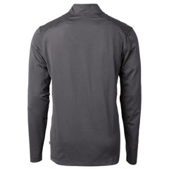 Washington Commanders Cutter & Buck Virtue Eco Pique Micro Stripe Recycled Quarter-Zip Pullover Top - Black/Gray on sale