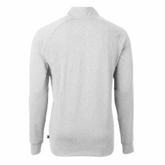 Tampa Bay Buccaneers Cutter & Buck Adapt Eco Knit Quarter-Zip Pullover Top - Heather Gray on sale