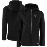 Atlanta Falcons Cutter & Buck Women's Evoke Eco Softshell Recycled Full-Zip Hooded Jacket - Black cheap