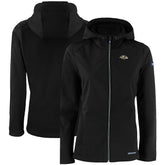 Baltimore Ravens Cutter & Buck Women's Evoke Eco Softshell Recycled Full-Zip Hooded Jacket - Black discount