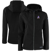 New England Patriots Cutter & Buck Women's Evoke Eco Softshell Recycled Full-Zip Hooded Jacket - Black for sale