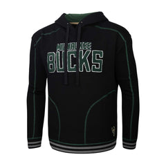 Milwaukee Bucks Stadium Essentials Baseline Pullover Hoodie - Black cheap