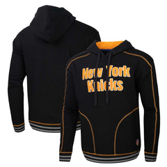 New York Knicks Stadium Essentials Baseline Pullover Hoodie - Black sale