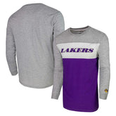 Los Angeles Lakers Unisex Loge Long Sleeve T-Shirt - Heather Gray sale