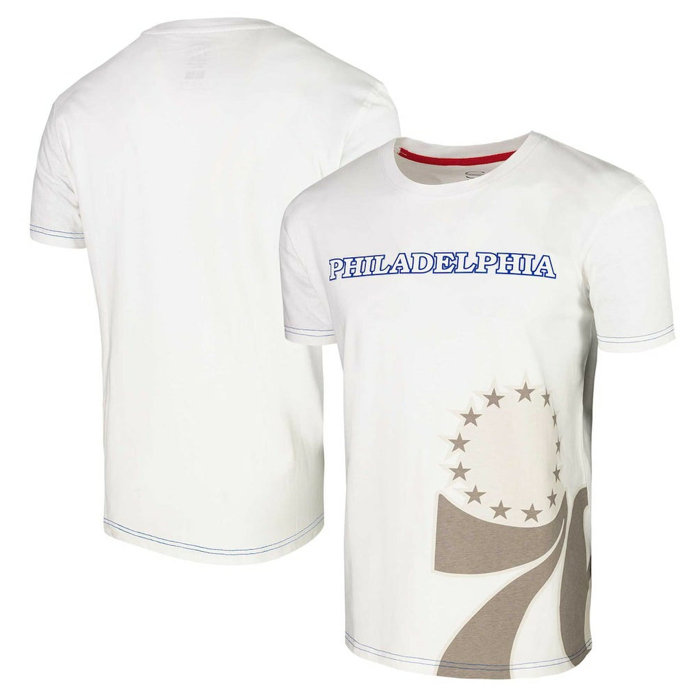 Philadelphia 76ers Stadium Essentials Unisex Scoreboard T-Shirt - White cheap