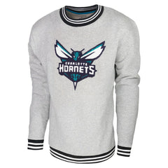 Charlotte Hornets Stadium Essentials Club Level Pullover Sweatshirt - Heather Gray discount