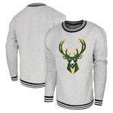 Milwaukee Bucks Stadium Essentials Club Level Pullover Sweatshirt - Heather Gray outlet