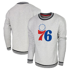Philadelphia 76ers Stadium Essentials Club Level Pullover Sweatshirt - Heather Gray cheap