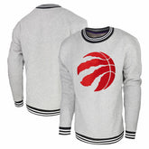 Toronto Raptors Stadium Essentials Club Level Pullover Sweatshirt - Heather Gray discount