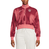 USMNT Women's Phoenix Fleece Cropped Quarter-Zip Jacket - Pink | Nike discount
