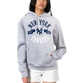 New York Yankees G-III 4Her by Carl Banks Women's City Graphic Pullover Hoodie - Heather Gray