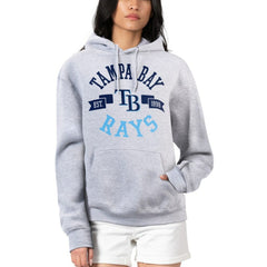 Tampa Bay Rays G-III 4Her by Carl Banks Women's City Graphic Pullover Hoodie - Heather Gray