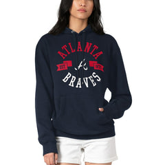 Atlanta Braves G-III 4Her by Carl Banks Women's City Graphic Pullover Hoodie - Navy