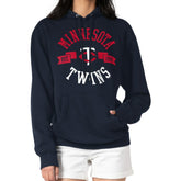 Minnesota Twins G-III 4Her by Carl Banks Women's City Graphic Pullover Hoodie - Navy