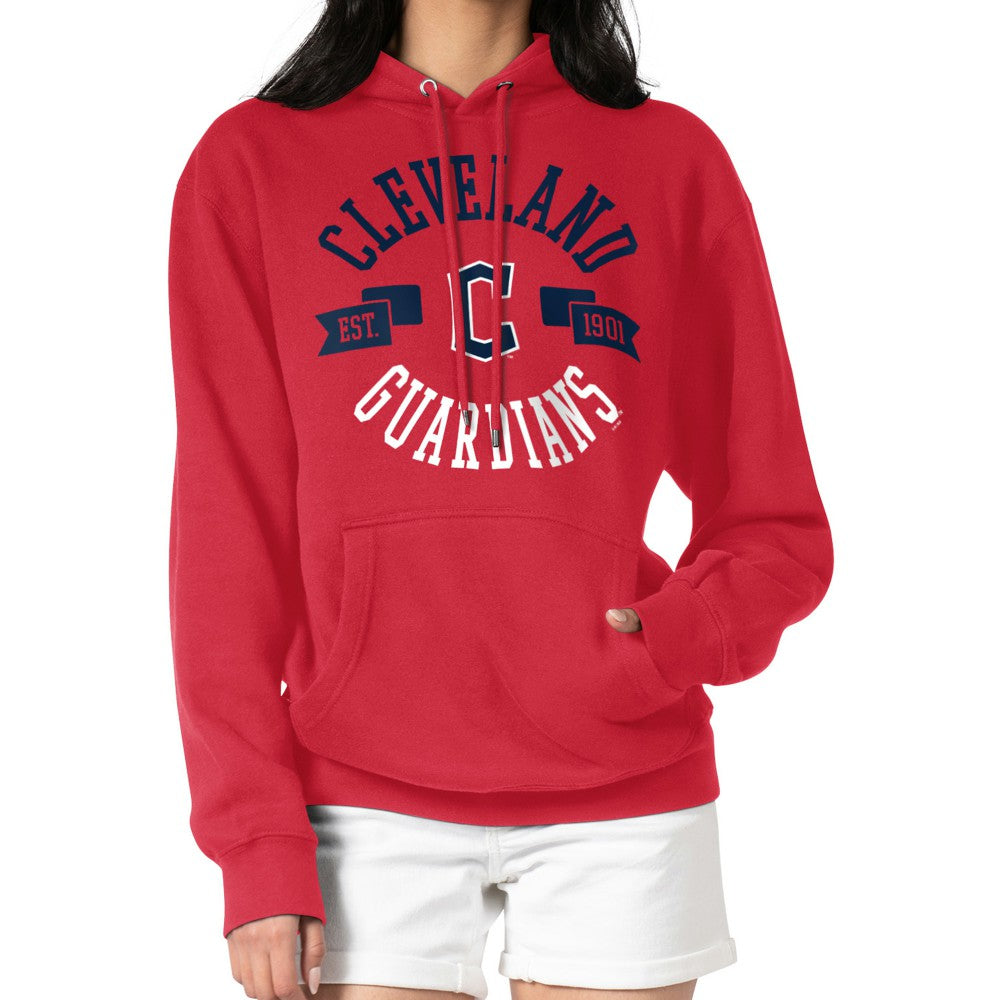 Cleveland Guardians G-III 4Her by Carl Banks Women's City Graphic Pullover Hoodie - Red