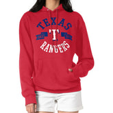Texas Rangers G-III 4Her by Carl Banks Women's City Graphic Pullover Hoodie - Red