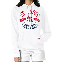 St. Louis Cardinals G-III 4Her by Carl Banks Women's City Graphic Pullover Hoodie - White