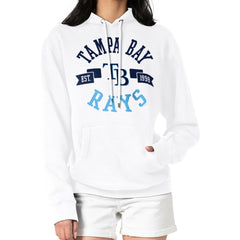 Tampa Bay Rays G-III 4Her by Carl Banks Women's City Graphic Pullover Hoodie - White