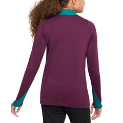 Paris Saint-Germain Youth 2024/25 Strike Drill Quarter-Zip Long Sleeve Performance Training Top - Burgundy | Nike shop